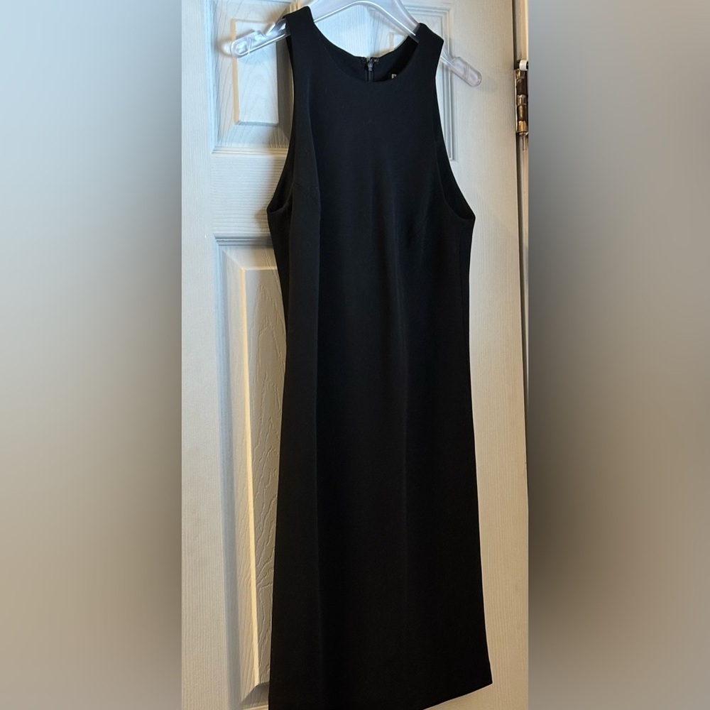 DKNY Donna Karan New York Black High-Neck Shift Mini Dress - Size 2 - Picture 4 of 7
